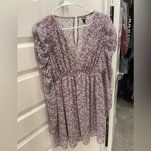Purple flowy dress